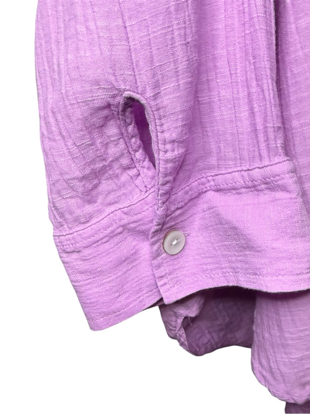 American Eagle Outfitters Lavender Oversized Button-Up Shirt - Picture 5 of 9